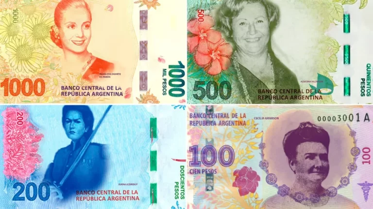 Presentan hoy los nuevos billetes argentinos