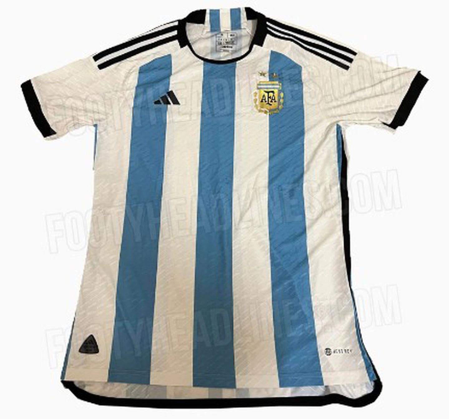 Se filtró el diseño de la camiseta que utilizaría la Selección argentina en Qatar