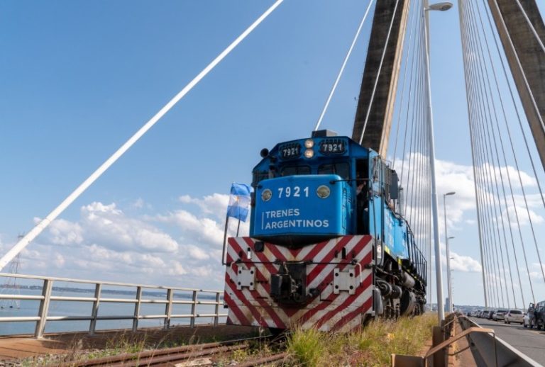 El tren de cargas volvió a cruzar a cruzar a Paraguay desde Misiones