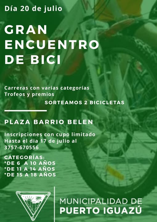 GRAN ENCUENTRO DE BICI EN PUERTO IGUAZÚ