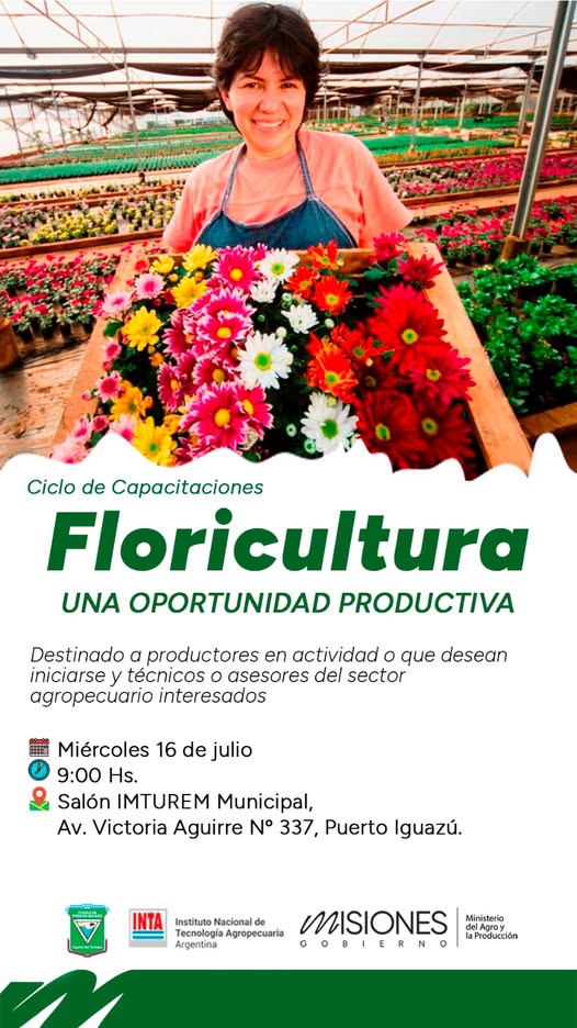 Llega a Iguazú una jornada dedicada a la Floricultura Llega a Iguazú una jornada dedicada a la Floricultura
