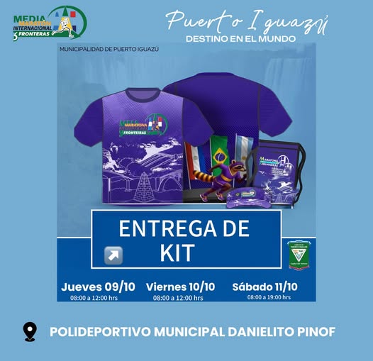 Ya estamos listos para la ENTREGA DE KITS de la Media Maratón Internacional 3 Fronteras Ya estamos listos para la ENTREGA DE KITS de la Media Maratón Internacional 3 Fronteras