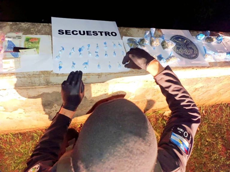 La Policía demoró a un dealer comercializando drogas en un espacio público de Iguazú