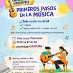 TALLER DE VERANO “PRIMEROS PASOS EN LA MÚSICA”