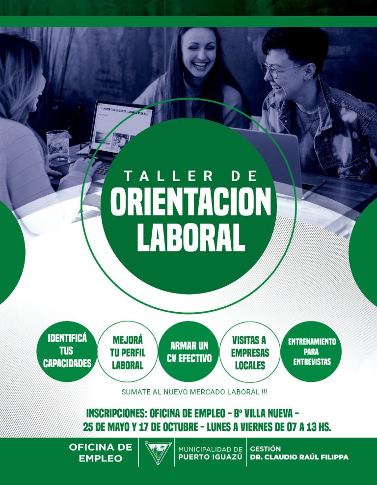 IGUAZÚ: TALLERES DE ORIENTACIÓN LABORAL