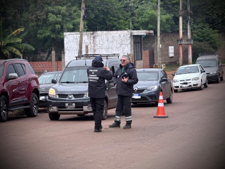 IGUAZÚ: TRÁNSITO MUNICIPAL REALIZA VERIFICACIONES VEHICULARES